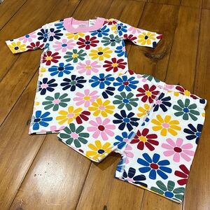 Hanna Andersson girls Pink Floral PJ set BNWT'S size 110cm US 5